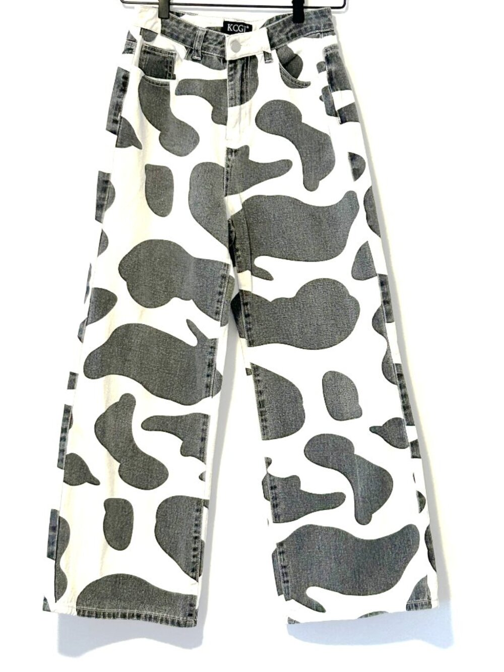 KCGH cotton cow print pants, size S